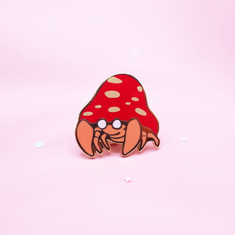 047 PARASECT ENAMEL PIN [MINI MONSTERS] [POKEDEX PROJECT]