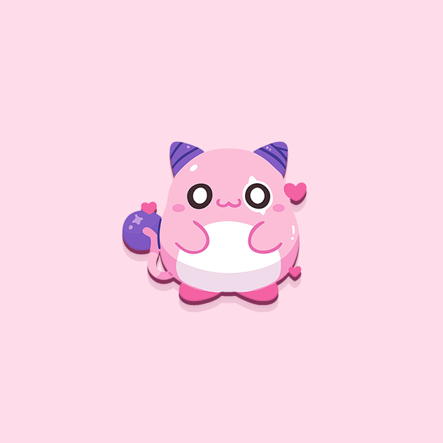 PINK BEAN  [MAPLE MALLOW] ENAMELPIN  [PATREON EARLY ACCESS] [PREORDER]