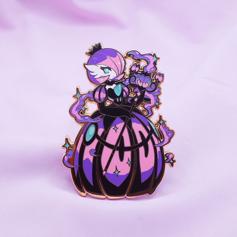 [LAVENDER CHANDELURE] HAUNT COUTURE GARDEVOIR ENAMEL PIN