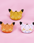 [3 PC SET] PIKA PUMPKIN SET [POKEMALLOW]  SOFT DYED ENAMEL PIN [SPOOKYMALLOW SERIES]
