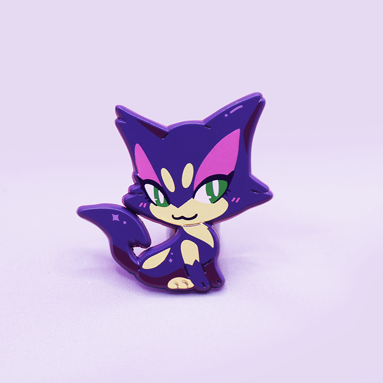PURRLOIN [POKEKITTY] [PATREON EXLUSIVE] [POKEMALLOW]  SOFT DYED ENAMELPIN