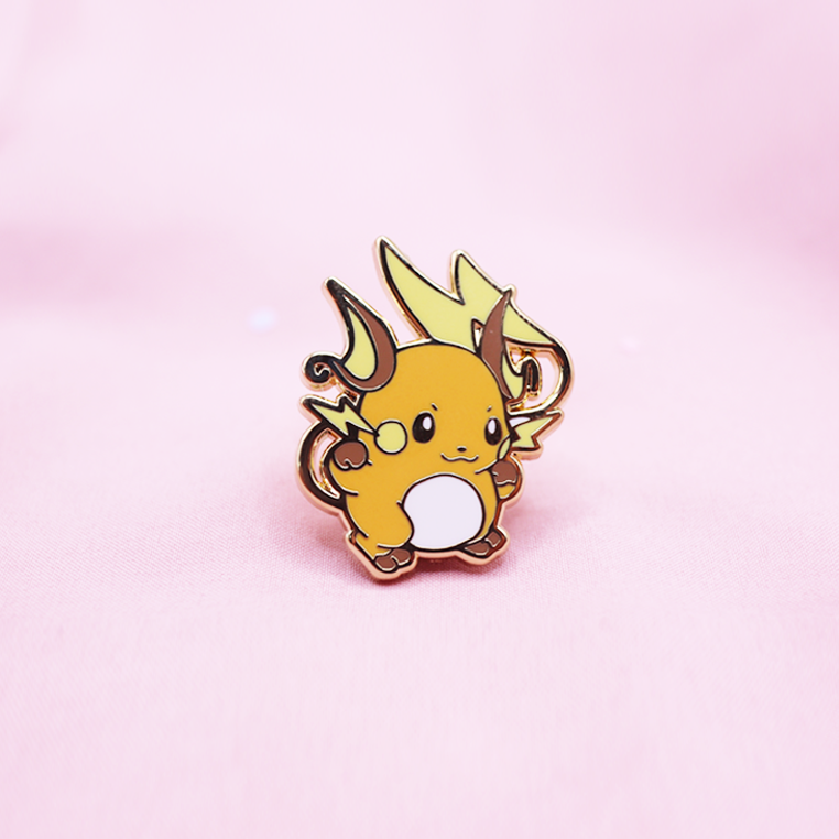 026 RAICHU ENAMEL PIN [MINI MONSTERS] [POKEDEX PROJECT]