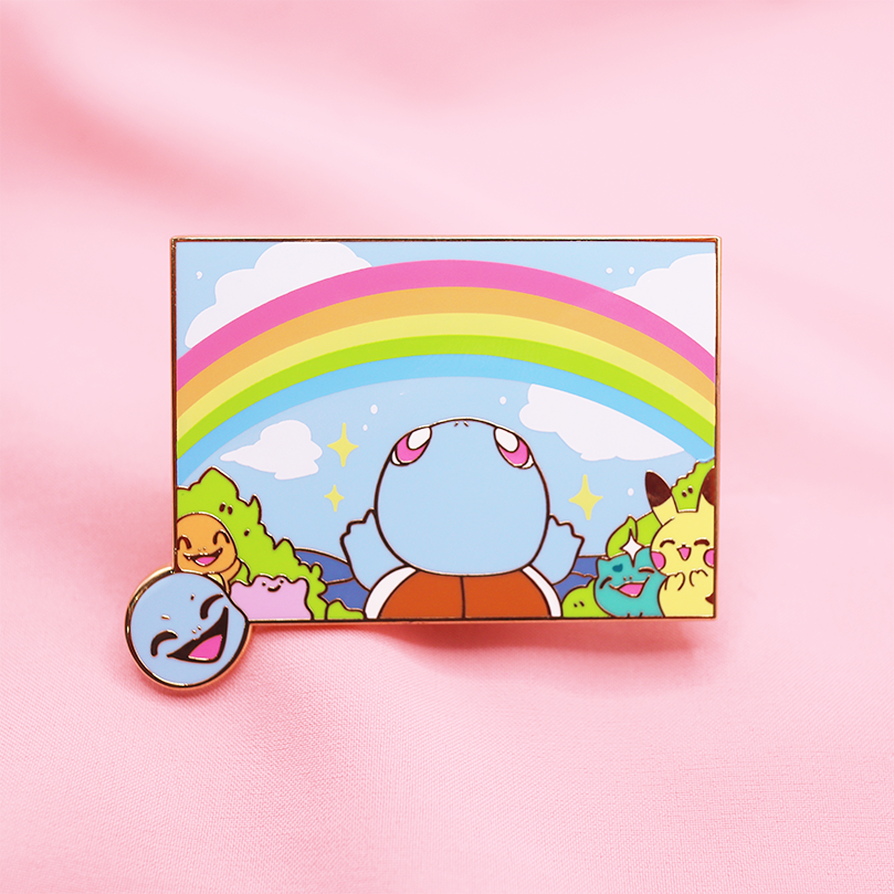 POKESNAPS - COME OUT SQUIRTLE ENAMEL PIN