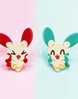 [~SHINY] PLUSLE & MINUN [2 PC SET]  [POKEMALLOW]  SOFT DYED ENAMEL PIN