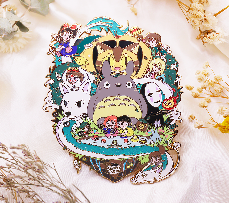 5.5&quot; GHIBLI WORLD ENAMELPIN [BGRADE]