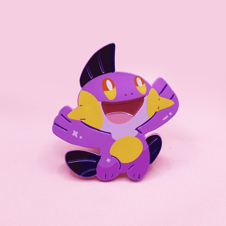 [~SHINY ] MARSHSTOMP [POKEMALLOW]  SOFT DYED ENAMELPIN [PATREON EXCLUSIVE]
