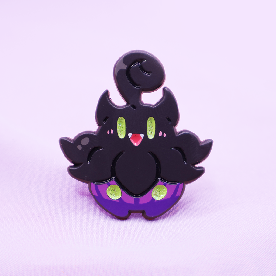 [~SHINY PURPLE] PUMPKABOO [SWEET] [SPOOKYMALLOW] [POKEMALLOW]  SOFT DYED ENAMEL PIN