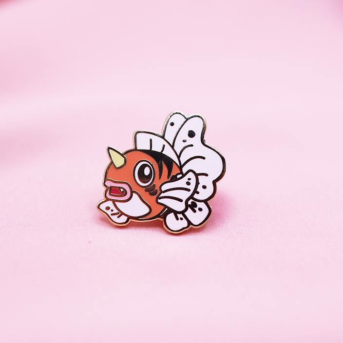 119 SEAKING ENAMEL PIN [MINI MONSTERS] [POKEDEX PROJECT]