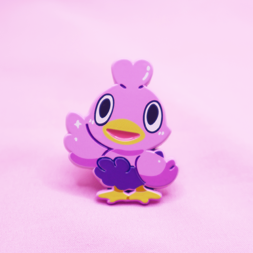 [~SHINY] DUCKLETT [POKEMALLOW]  SOFT DYED ENAMEL PIN