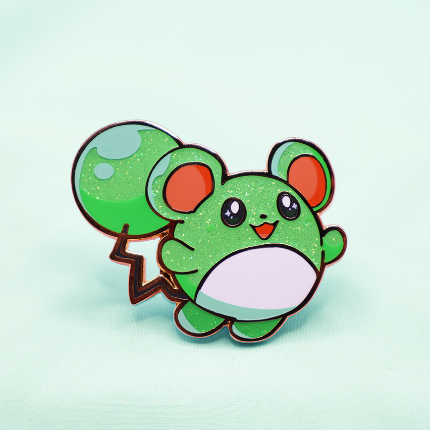 [~SHINY] MARRIL [POKEBUDDIES]  ENAMEL PIN