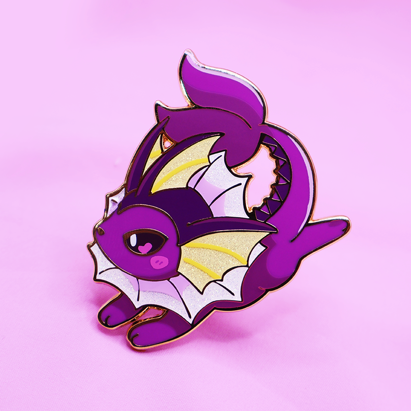 [~SHINY] VAPOREON [POKEBUDDIES]  ENAMELPIN [PATREON EXCLUSIVE]