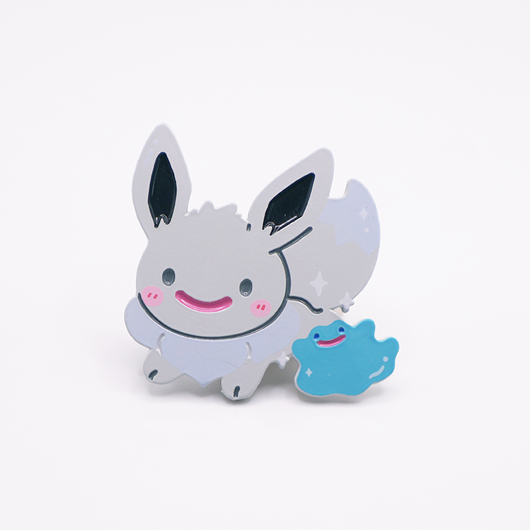 [SHINY EEVEE] X DITTO [TRANSFORM!] ENAMELPIN  [PATREON EXCLUSIVE] [PREORDER]