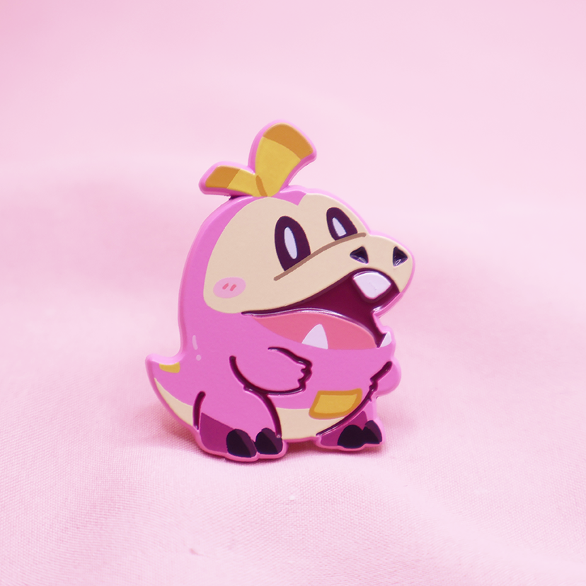 [~SHINY] FUECOCO [POKEMALLOW]  SOFT DYED ENAMEL PIN