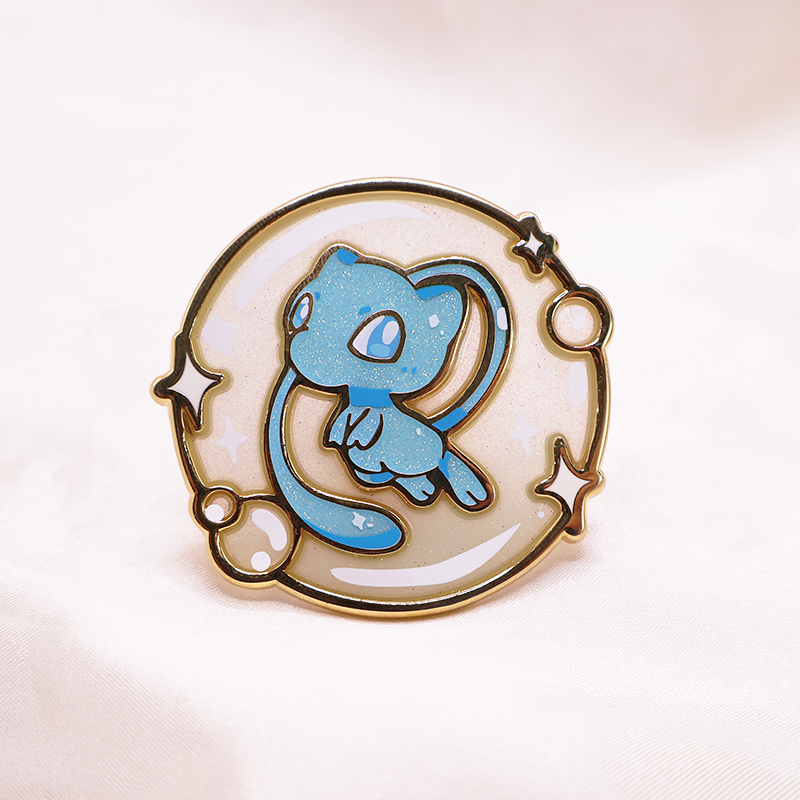 SHINY MEW GLITTER STAINED GLASS BUBBLE [PATREON EXCLUSIVE]