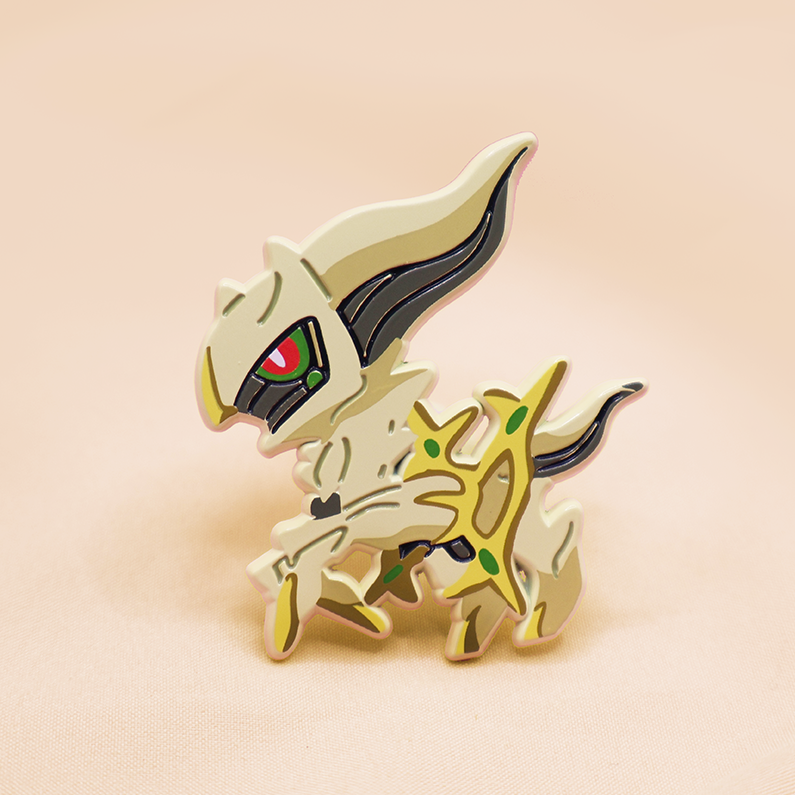 [~SHINY] ARCEUS [PATREON EXCLUSIVE] [POKEMALLOW]  SOFT DYED ENAMELPIN