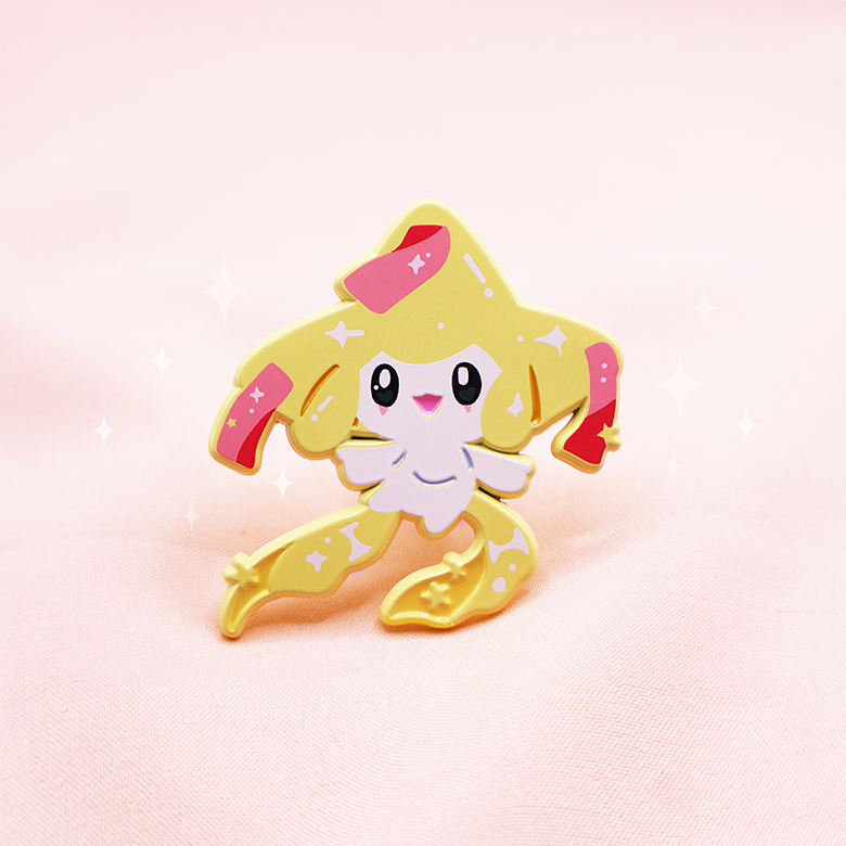 SHINY JIRACHI [WISHMKAER] [POKEMALLOW] SOFT DYED ENAMELPIN [MIXED GRADE][PREORDER]
