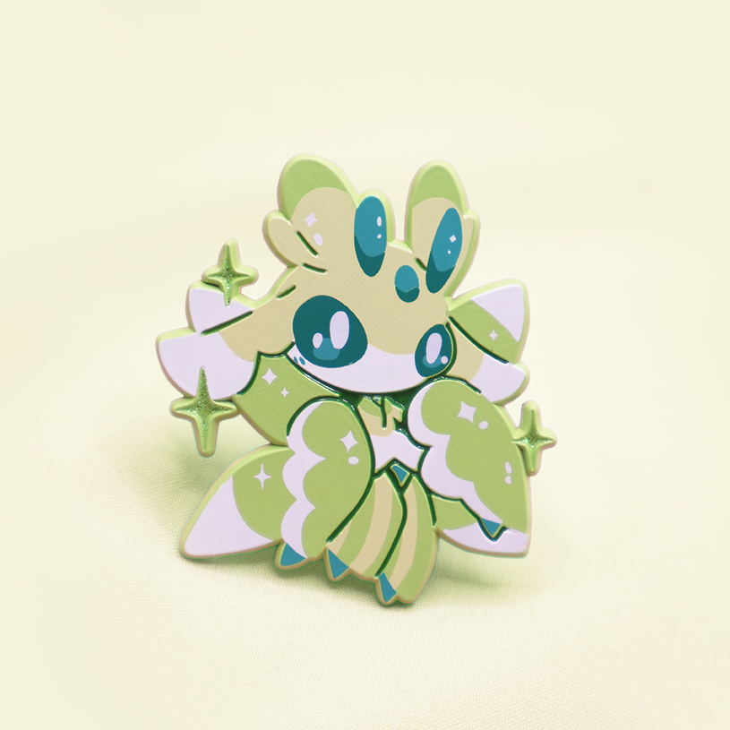 [~SHINY] LURANTIS [SPARKLE] ENAMELPIN [ PATREON EARLY ACCESS ]