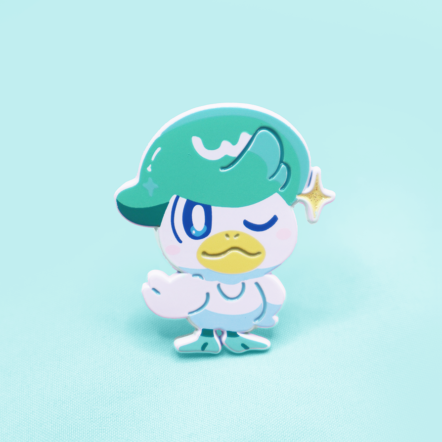 [~SHINY SNAZZY WINK] QUAXLEY  ENAMELPIN [ PATREON EARLY ACCESS ]