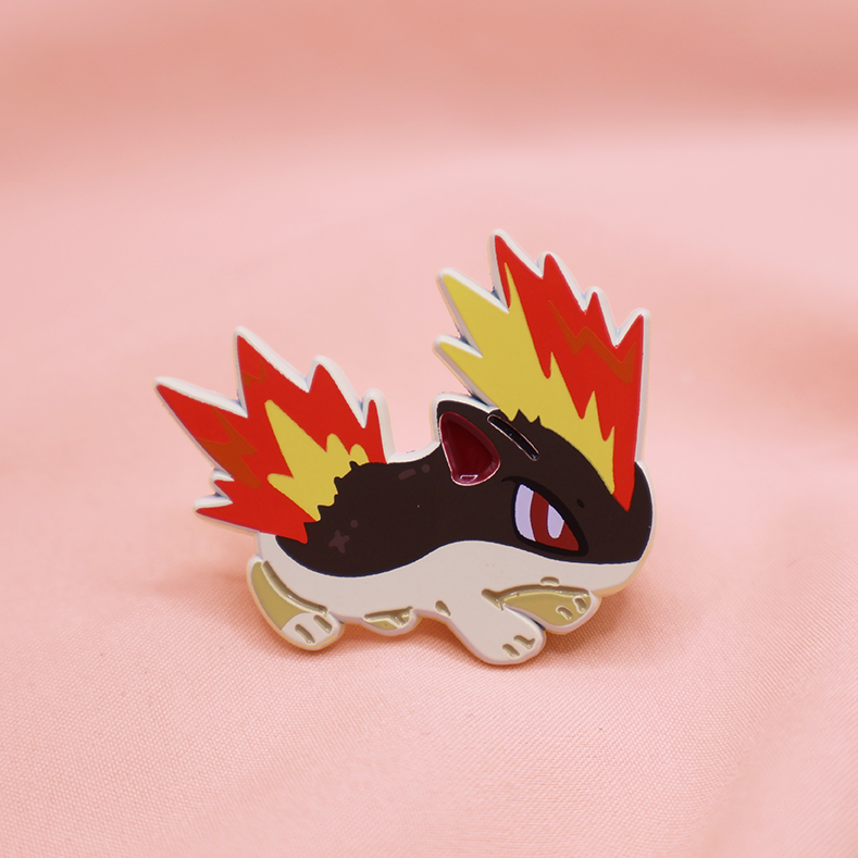 [3 PC SET] [~SHINY ] CYNDAQUIL LINE SET [POKEMALLOW]  SOFT DYED ENAMEL PIN
