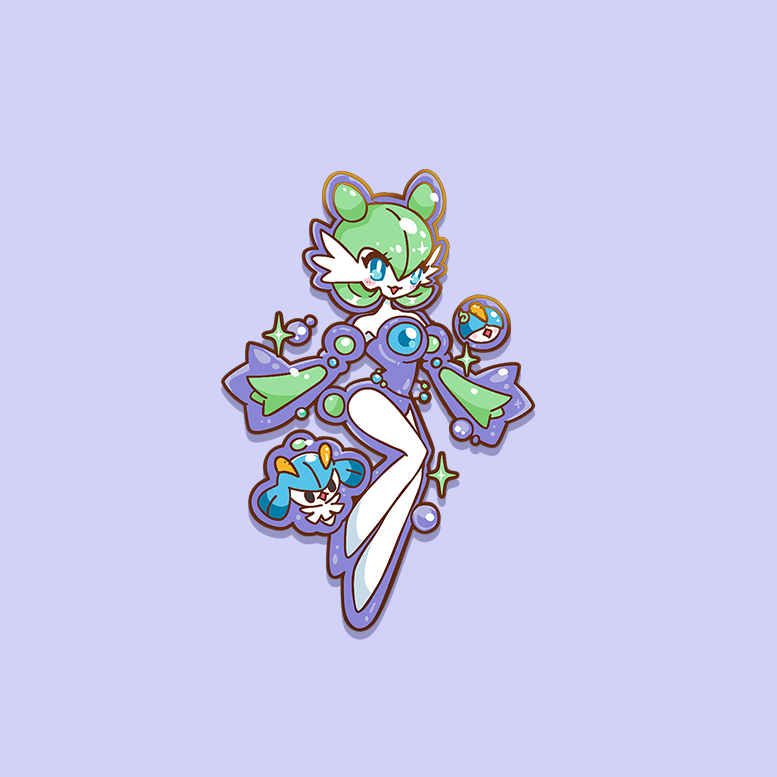 [~SHINY] [REUNICLUS] FASHION GARDEVOIR ENAMELPIN  [PATREON EARLY ACCESS] [PATREON EXCLUSIVE] [PREORDER]