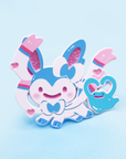 [SHINY SYLVEON] [HEART] X DITTO [TRANSFORM!] ENAMELPIN  [PATREON EXCLUSIVE] [PREORDER]