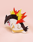 [3 PC SET] [~SHINY ] CYNDAQUIL LINE SET [POKEMALLOW]  SOFT DYED ENAMEL PIN