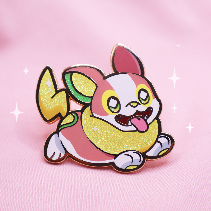 [~SHINY] YAMPER [POKEBUDDIES]  ENAMELPIN [PATREON EXCLUSIVE]