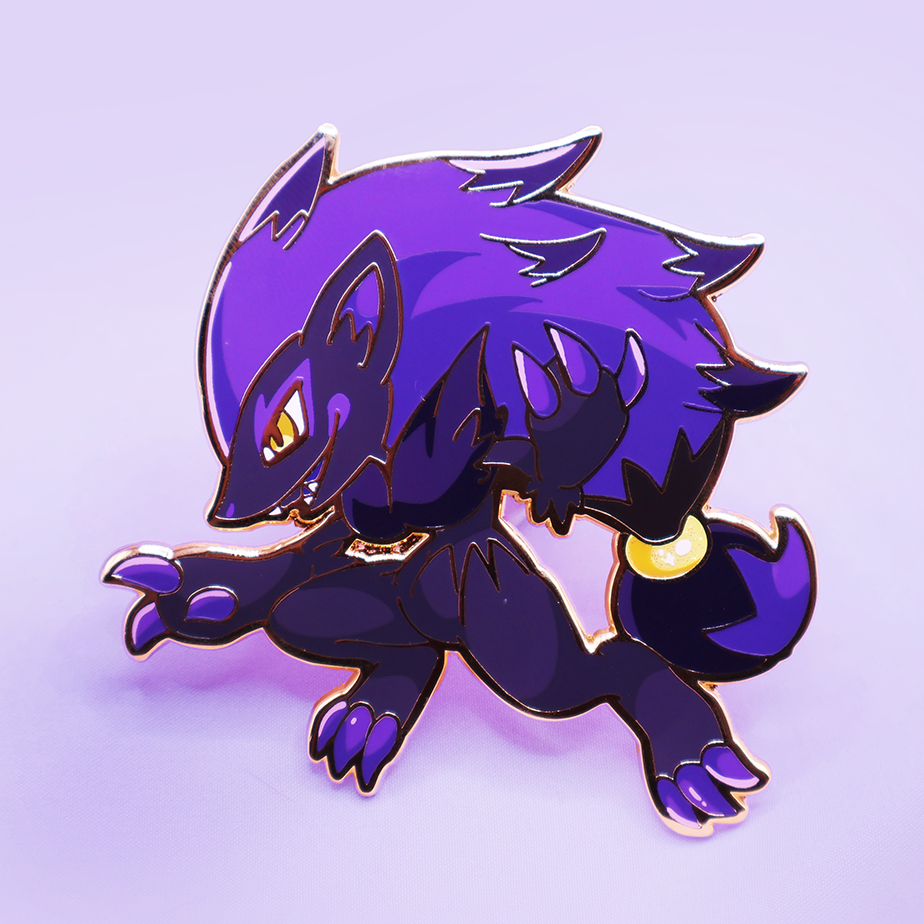 [~SHINY] ZOROARK [POKEBUDDIES]  ENAMELPIN [PATREON EXCLUSIVE]