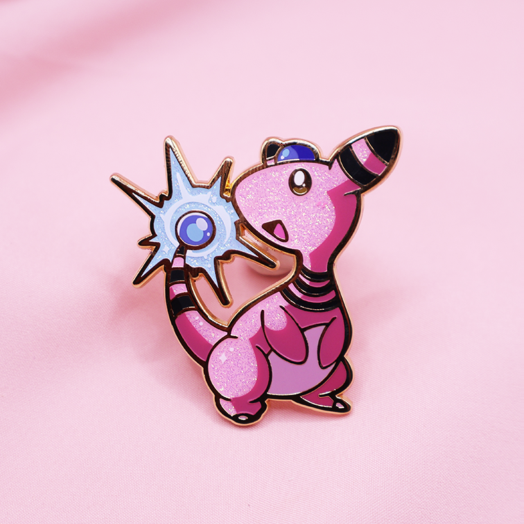[~SHINY] ELECTROBALL! AMPHAROS [PIN CLUB] ENAMELPIN