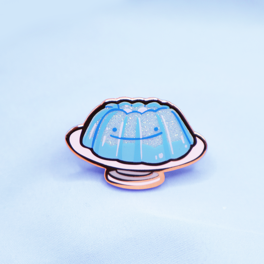 [~SHINY] BLUE DITTO JELLO  [CAFE CUTIES] ENAMELPIN [POKEBUDDIES] [PATREON EXCLUSIVE]