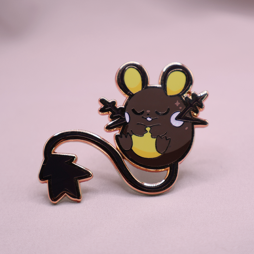 [PREORDER] [~SHINY] DEDENNE [POKEBUDDIES] ENAMELPIN  [PATREON EXCLUSIVE]