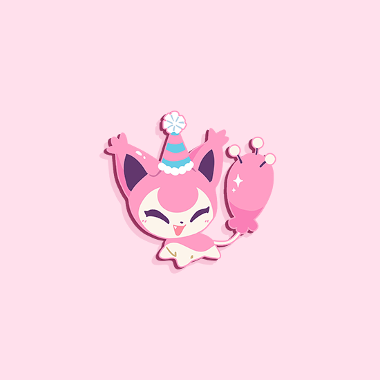 [CLASSIC] PARTY HAT SKITTY [POKEMALLOW] ENAMELPIN [PATREON EARLY ACCESS PREORDER]