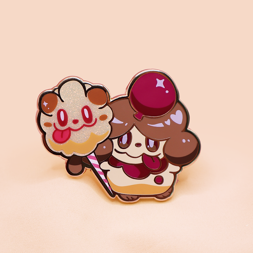 [~SHINY] SLURPUFF [COTTON CANDY]  [CAFE CUTIES] ENAMELPIN [POKEBUDDIES] [PATREON EXCLUSIVE]