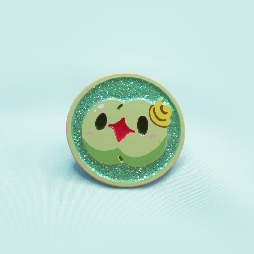 SOLOSIS [GLITTER] [POKEMALLOW]  SOFT DYED ENAMEL PIN