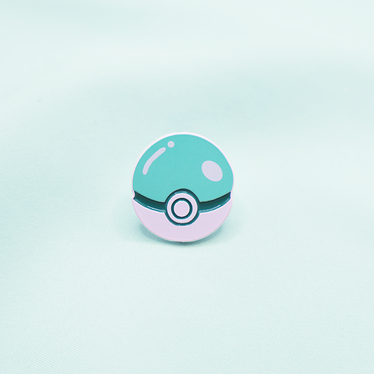 POKEBALL POKEMALLOWS [POKEMALLOW] SOFT DYED ENAMEL PIN