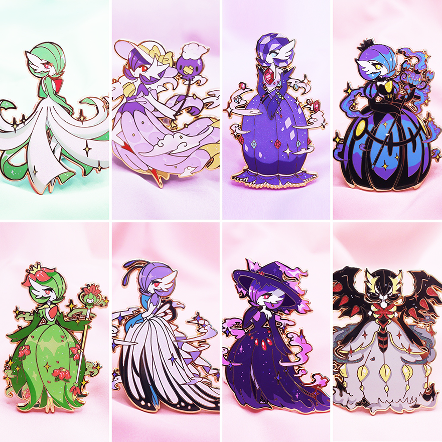 [ SET BUNDLE - 8 PC] HAUNT COUTURE GARDEVOIR ENAMEL PIN SET