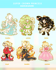 NINTENDOLL SET [SUPER CROWN PRINCESSES] [ 6 PC + FREE LUMALEE PIN ] [PATREON PREORDER]