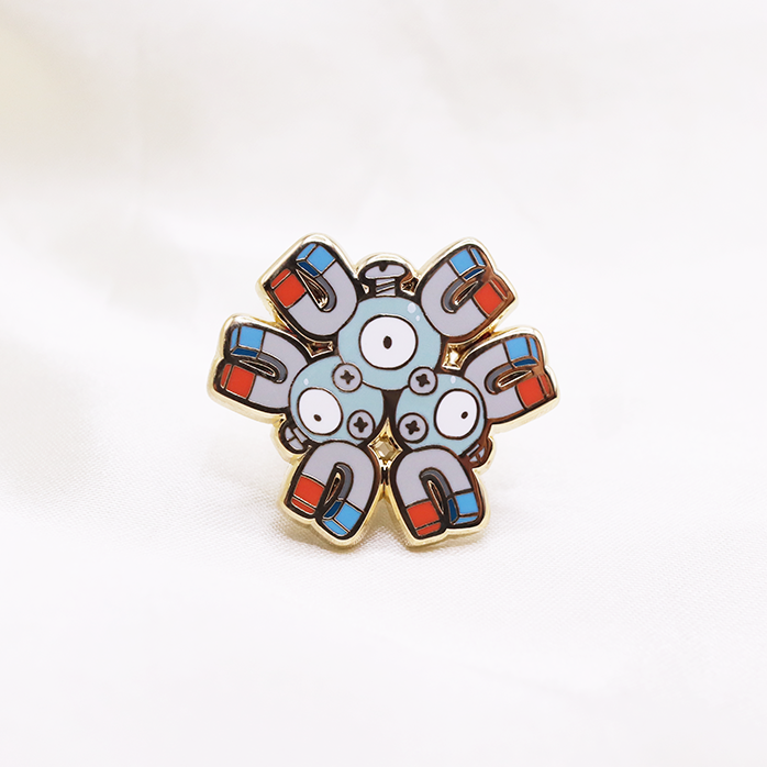 082 MAGNETON ENAMEL PIN [MINI MONSTERS] [POKEDEX PROJECT]