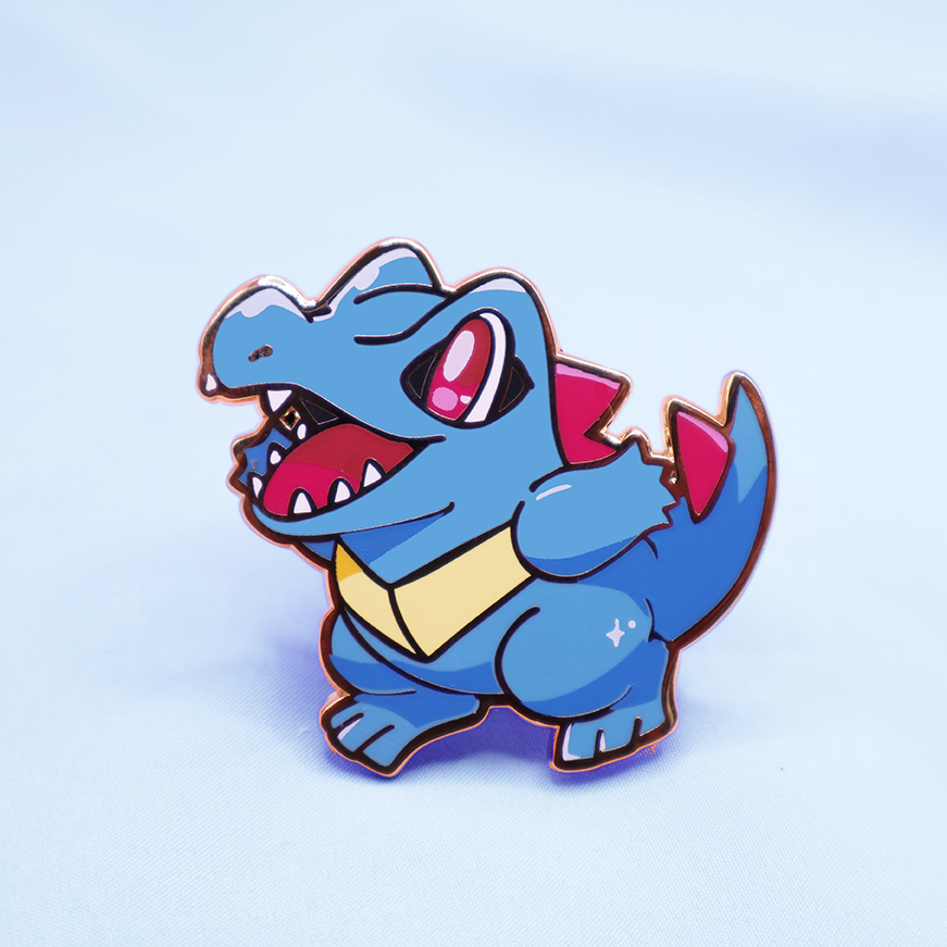 TOTODILE [POKEBUDDIES]  ENAMEL PIN
