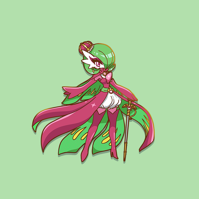 [TSAREENA] FASHION GARDEVOIR ENAMELPIN  [PATREON EARLY ACCESS] [PREORDER]