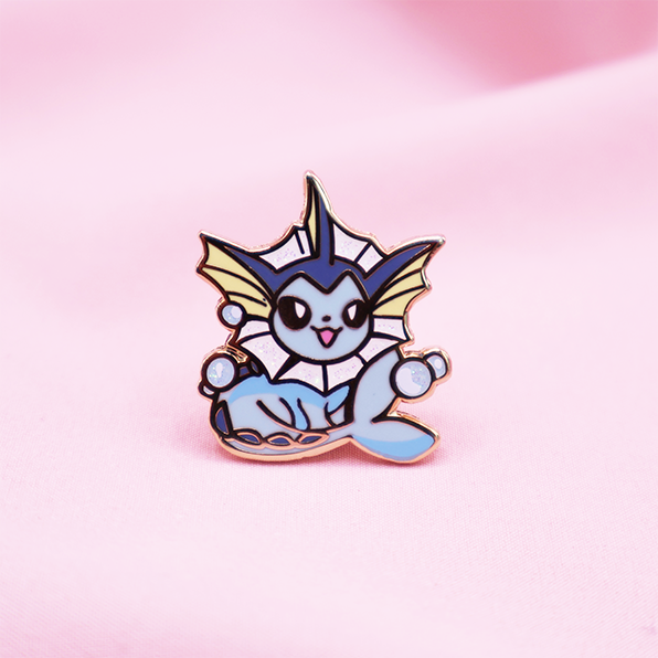 134 VAPOREON ENAMEL PIN [MINI MONSTERS] [POKEDEX PROJECT]