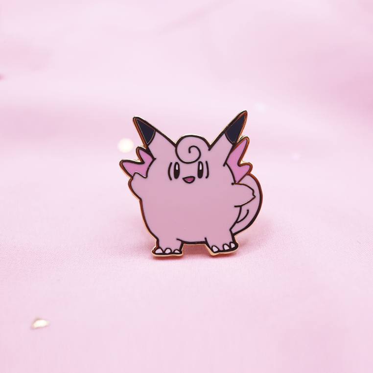 036 CLEFABLE ENAMEL PIN [MINI MONSTERS] [POKEDEX PROJECT]