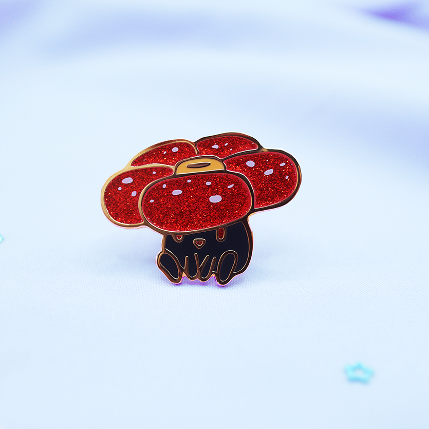 045 [GAMEBOY COLOR] VILEPLUME ENAMEL PIN [MINI MONSTERS] [POKEDEX PROJECT]