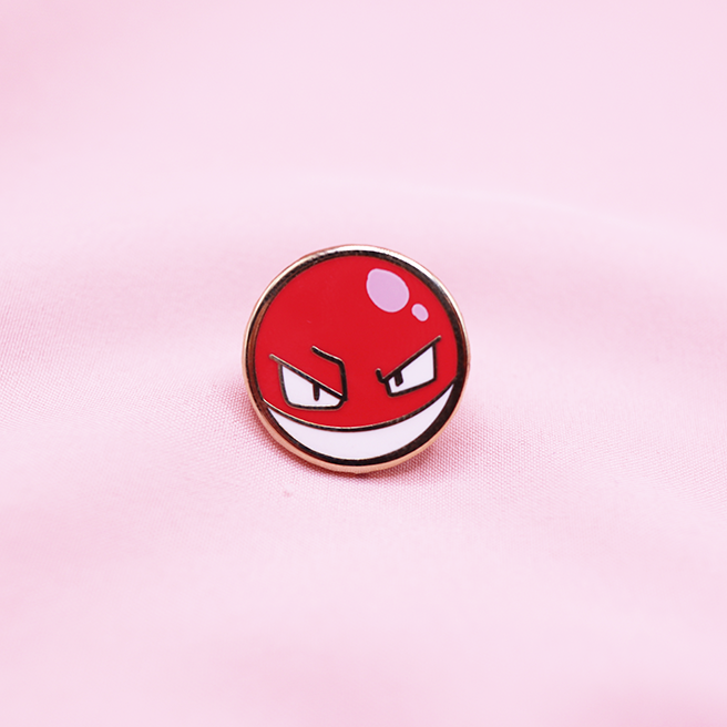 100 VOLTORB ENAMEL PIN [MINI MONSTERS] [POKEDEX PROJECT]