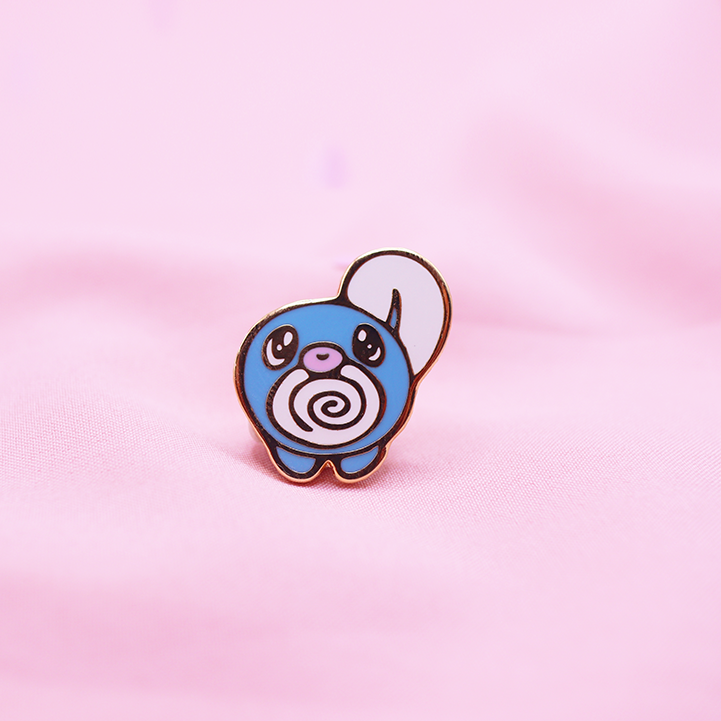 060 POLIWAG ENAMEL PIN [MINI MONSTERS] [POKEDEX PROJECT]