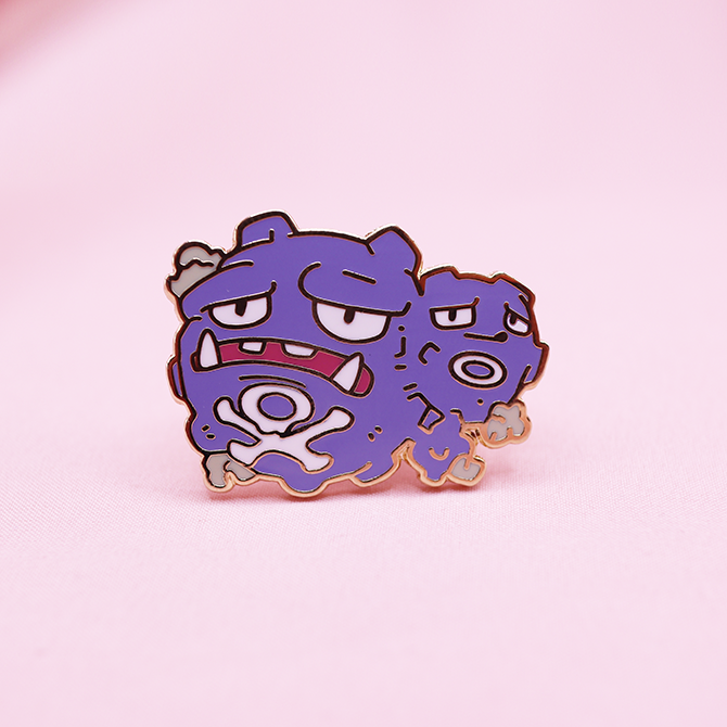 110 WEEZING ENAMEL PIN [MINI MONSTERS] [POKEDEX PROJECT]