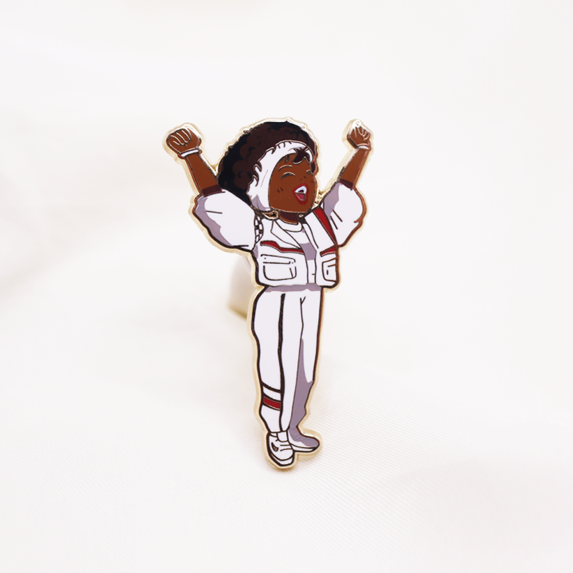 WHITNEY [STAR SPANGLED] ENAMEL PIN [POP GIRL]