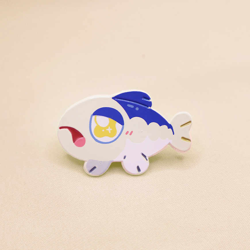 [~SHINY ] WISHIWASHI [POKEMALLOW]  SOFT DYED ENAMELPIN [PATREON EXCLUSIVE]