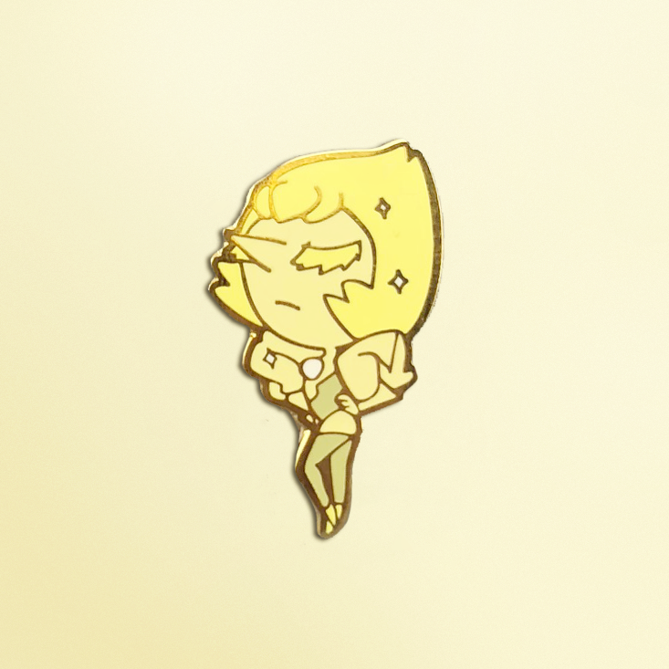 YELLOW PEARL ENAMEL PIN [VAULT] MAMOBOT