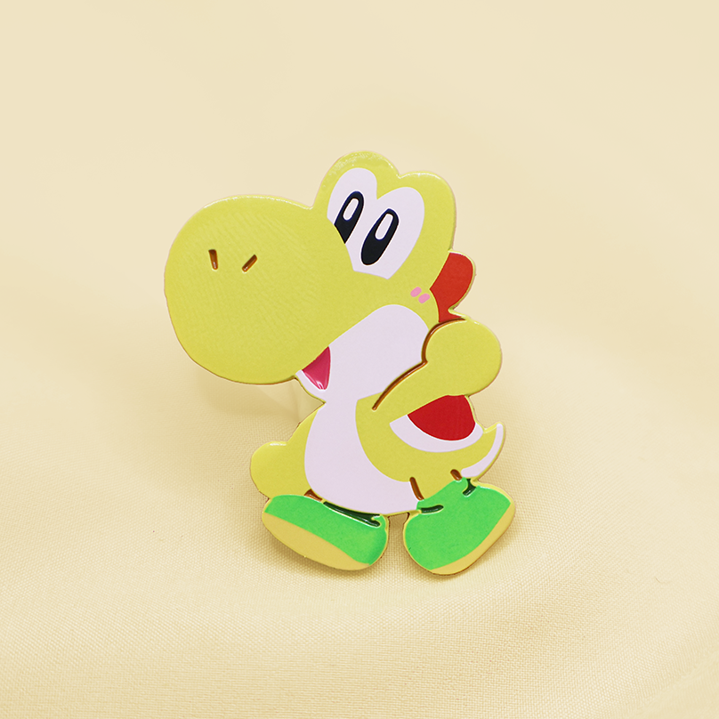 [YELLOW] YOSHI [MARIO MALLOW] ENAMELPIN [PATREON EXCLUSIVE]